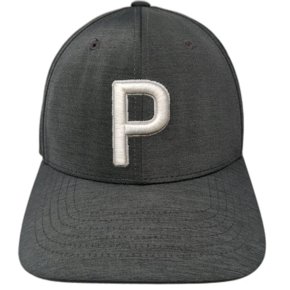 Puma Snapback Gray One Size Golf Hat Tour Exclusive Performance P Logo 110 Cap